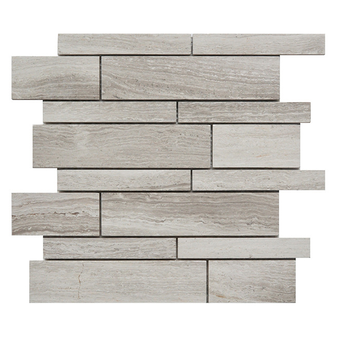 Luxury Customzie Cube Shape Natural Black and White Marble Color Mosaic Tiles for Home Hotel Decoration Villa Staircase Wall Panel Floor Tiles