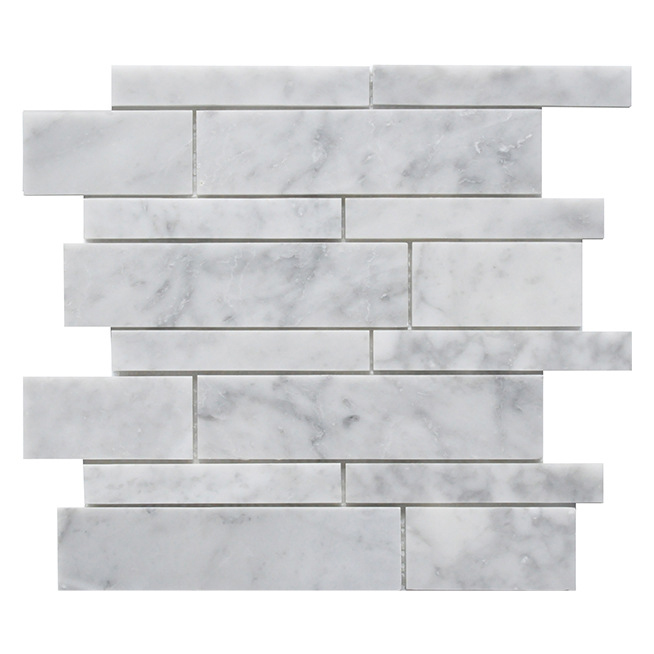 Luxury Customzie Cube Shape Natural Black and White Marble Color Mosaic Tiles for Home Hotel Decoration Villa Staircase Wall Panel Floor Tiles