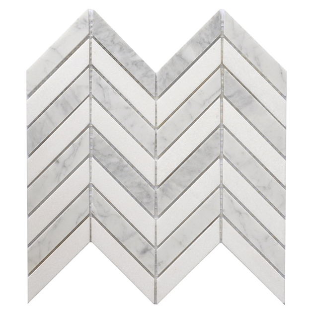 Luxury Customzie Shape Natural White and Black Marble Color Mosaic Tiles for Home Hotel Decoration Villa Staircase Wall Panel Floor Tiles Swimming Pool Tiles