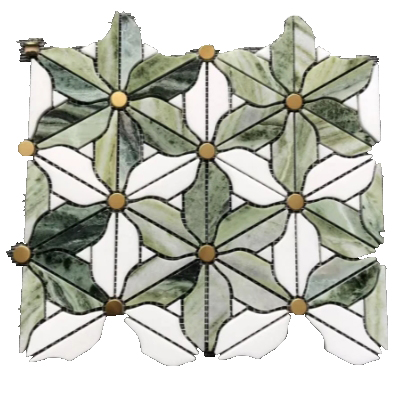 Modern Style Star Circle Iridescent Metal Inkjet Mosaic Tiles Cheap Price Interior Wall Decoration Product Type