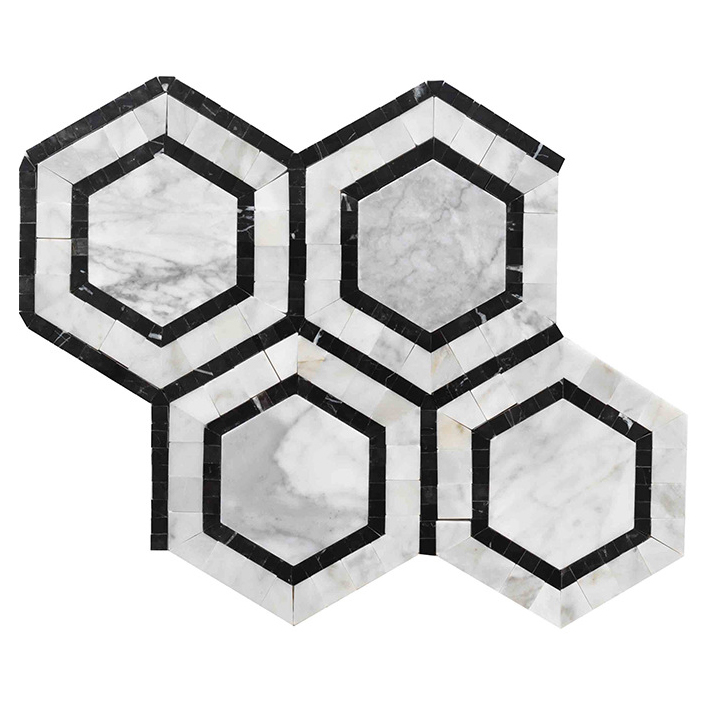 Wholesale Factory Natural Stone Pebbles Color Mixed Modern Design Marble Mosaic for Backsplash Garden Floor Wall Parquet Feature