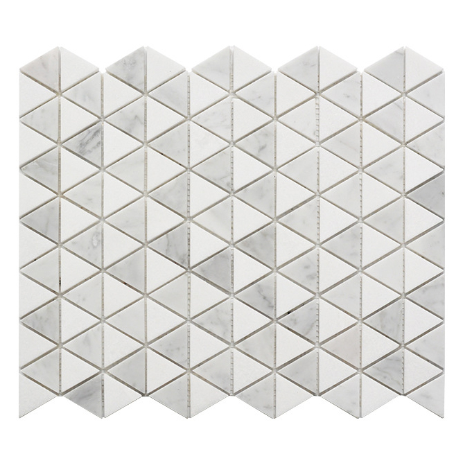 Modern Italy Design Calacatta Gold Marble 310x250mm Mosaic Wall Tile 7mm for Kitchen Classic Style Decor Wall Decorations