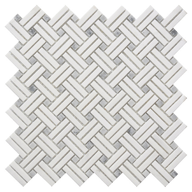 Modern Italy Design Calacatta Gold Marble 310x250mm Mosaic Wall Tile 7mm for Kitchen Classic Style Decor Wall Decorations