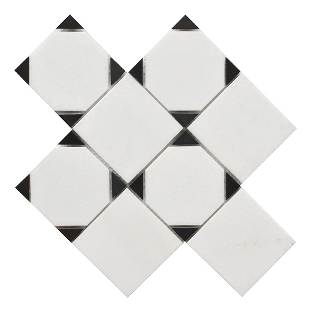 Luxury Customzie Size Natural Marble Mosaic Tiles for Floor Tiles Wall Panel Exterior Decoration Project Swimming Pool Tiles