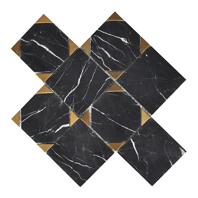 Luxury Customzie Size Natural Marble Mosaic Tiles for Floor Tiles Wall Panel Exterior Decoration Project Swimming Pool Tiles