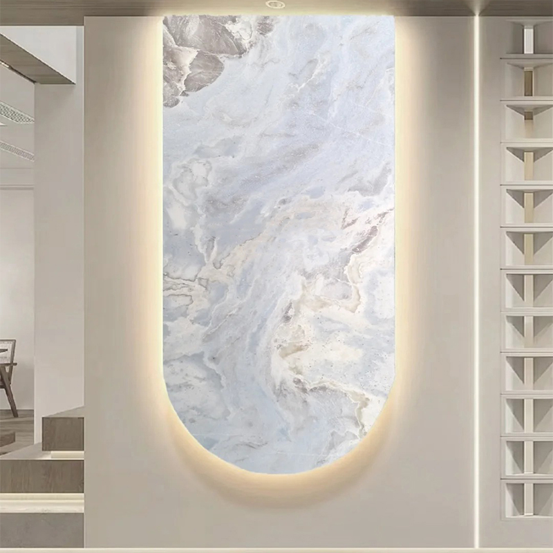 Luxury Fendi Blue Marble Slab for Exterior Interior Wall Decoration Floor Tiles Villa Mansion Projects Luxury Home Furniture Kitchen Countertop Bathroom Vanity Staircase