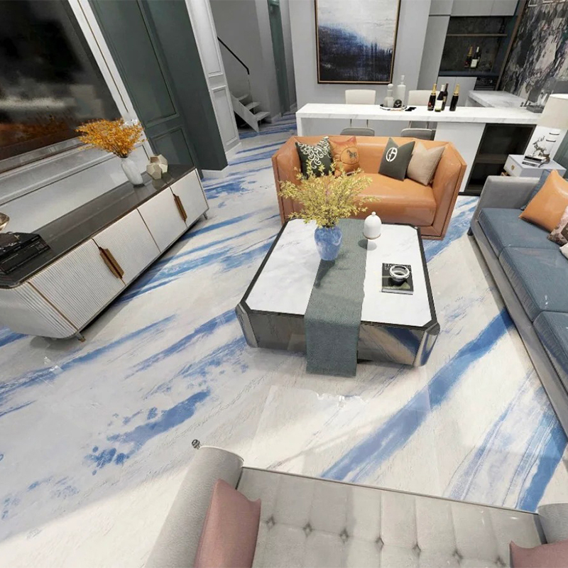 Natural Stone Royal Blue Marble Slab for Exterior Interior Wall Backlit Panel Decoration Floor Tiles Villa Mansion Projects Luxury Home Furniture Kitchen Countertop Bathroom Vanity Staircase
