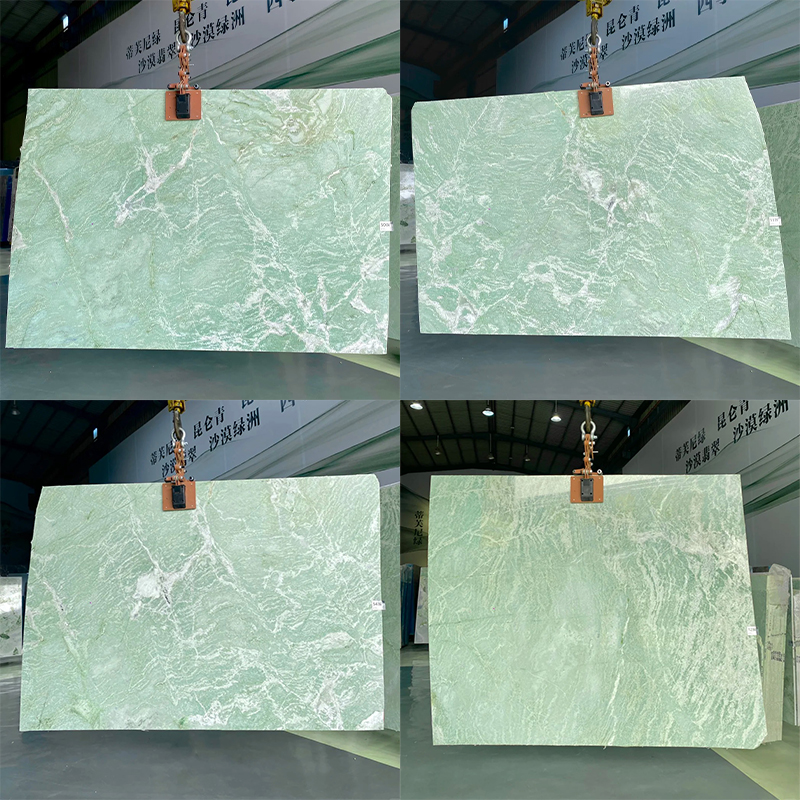 Emerald Green Quartzite Marble Slab for Kitchen Countertop Wall Panel Decor Staircase Luxury Furniture Backlit Background Floor Tiles