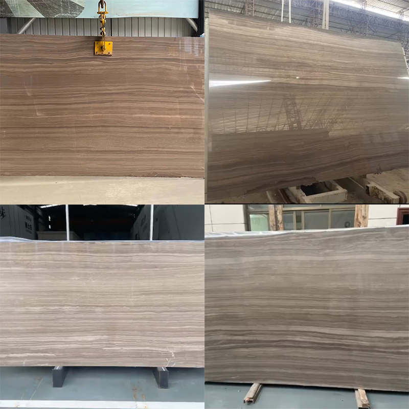 Luxury Customize Size Wood Vein Eramosa Brown Marble Slab Natural Stone for Countertop Wall Cladding Villa Staircase