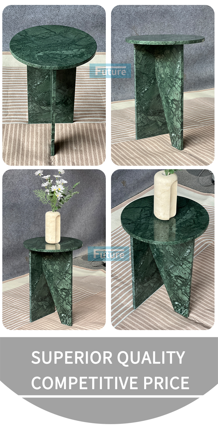 Verde Green Marble Side Table
