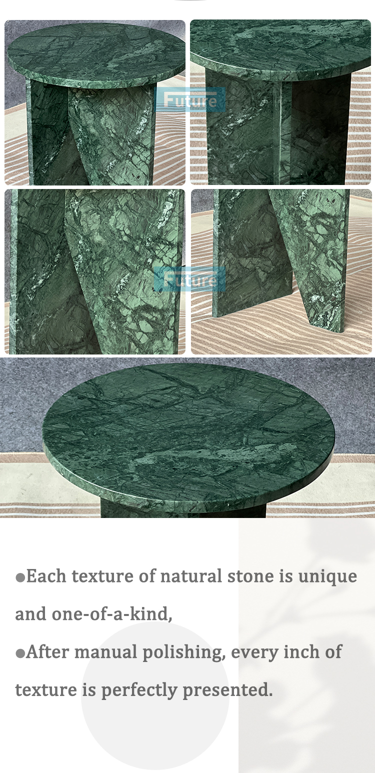 Verde Green Marble Side Table