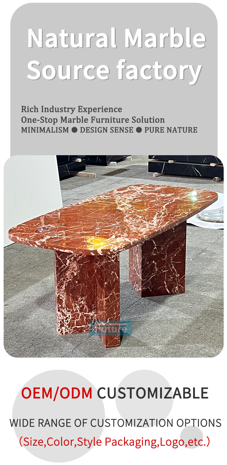 French Red Dining Table