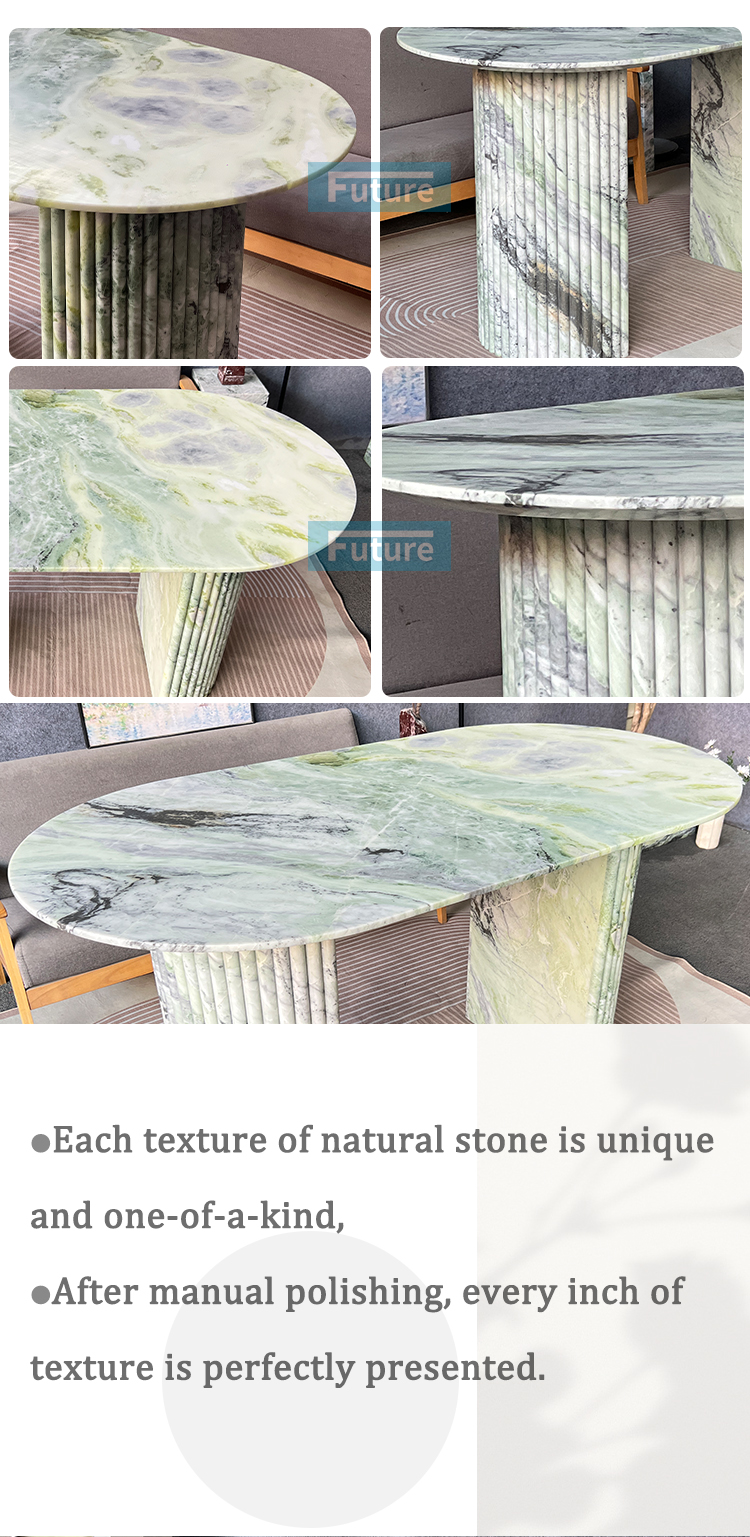 Light Green Marble Dining Table