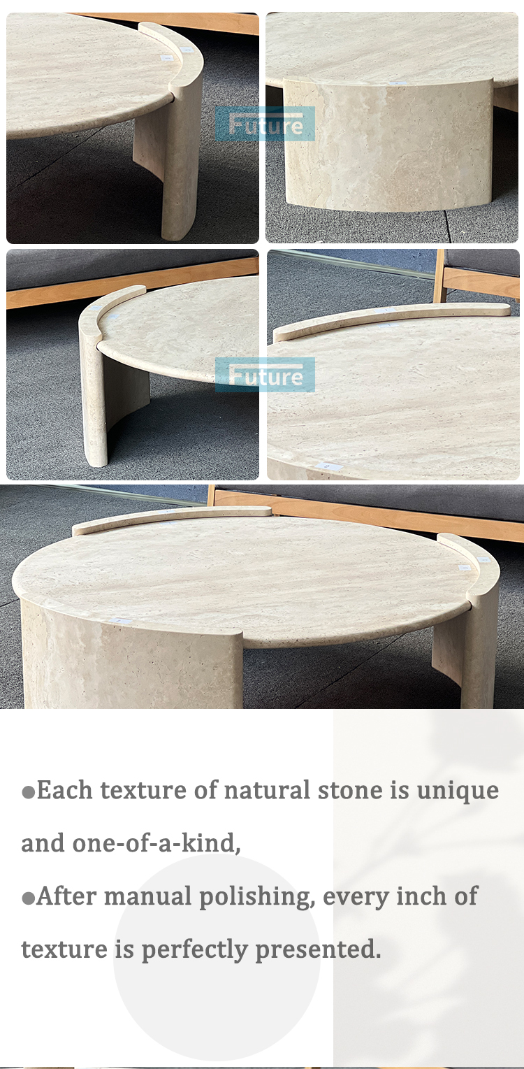 travertine coffee table
