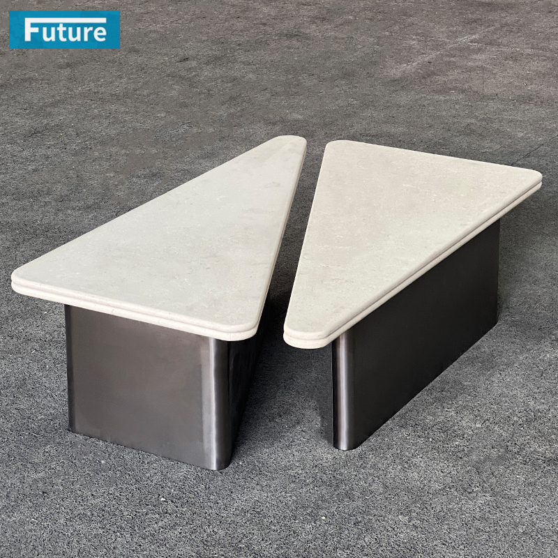 Luxury Modern Style Rectangular Top Carara White Marble Coffee Table Tea Table For Home Decor Livingroom Furniture Hotel Bar Coffee Shop