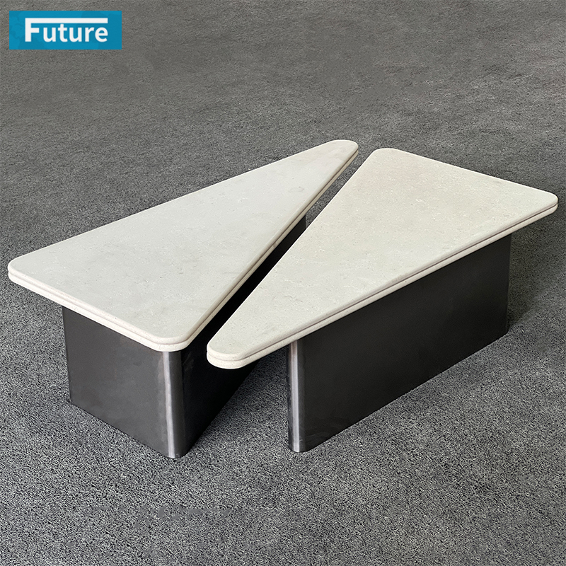 Luxury Modern Style Rectangular Top Carara White Marble Coffee Table Tea Table For Home Decor Livingroom Furniture Hotel Bar Coffee Shop