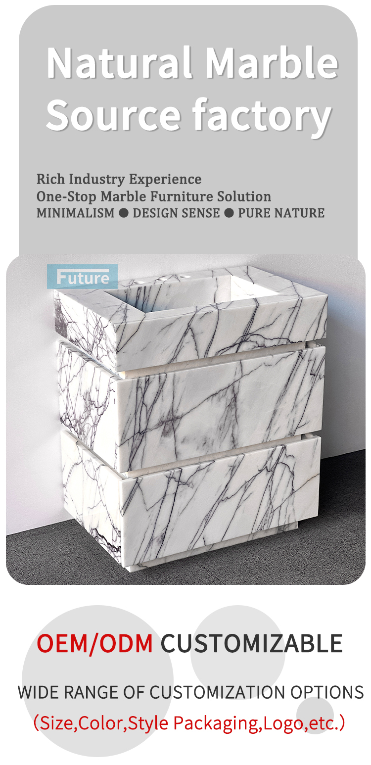 White Lilac Marble Vanity