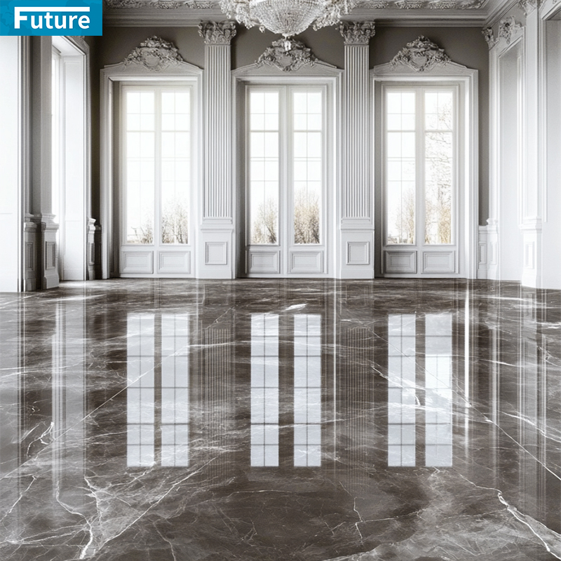Luxury Style Customize Size White Marble Floor Tiles for Hotel Decor Project Mansions Villa Interior Decoration Project