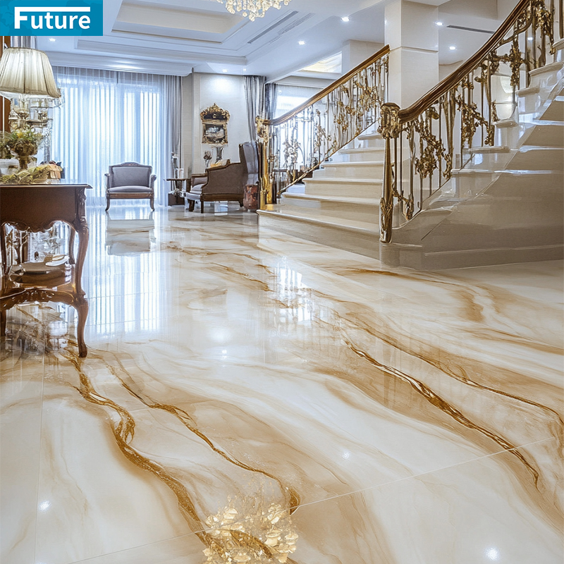Luxury Polished Glazed Venice Brown Marble Floor Tiles for Hotel Decor Project Mansions Villa Interior Decoration Project