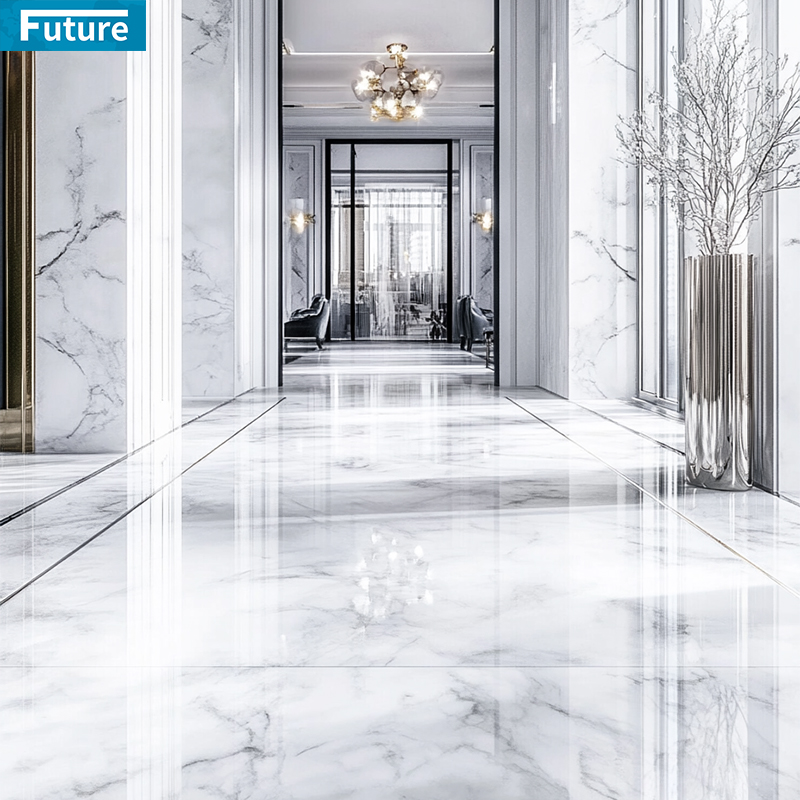 Natural Stone Customzie Size White and Red Marble Floor Tiles for Hotel Decor Project Mansions Villa Interior Decoration Project Staircase