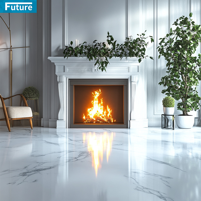 Natural Stone Customzie Size White and Red Marble Floor Tiles for Hotel Decor Project Mansions Villa Interior Decoration Project Staircase