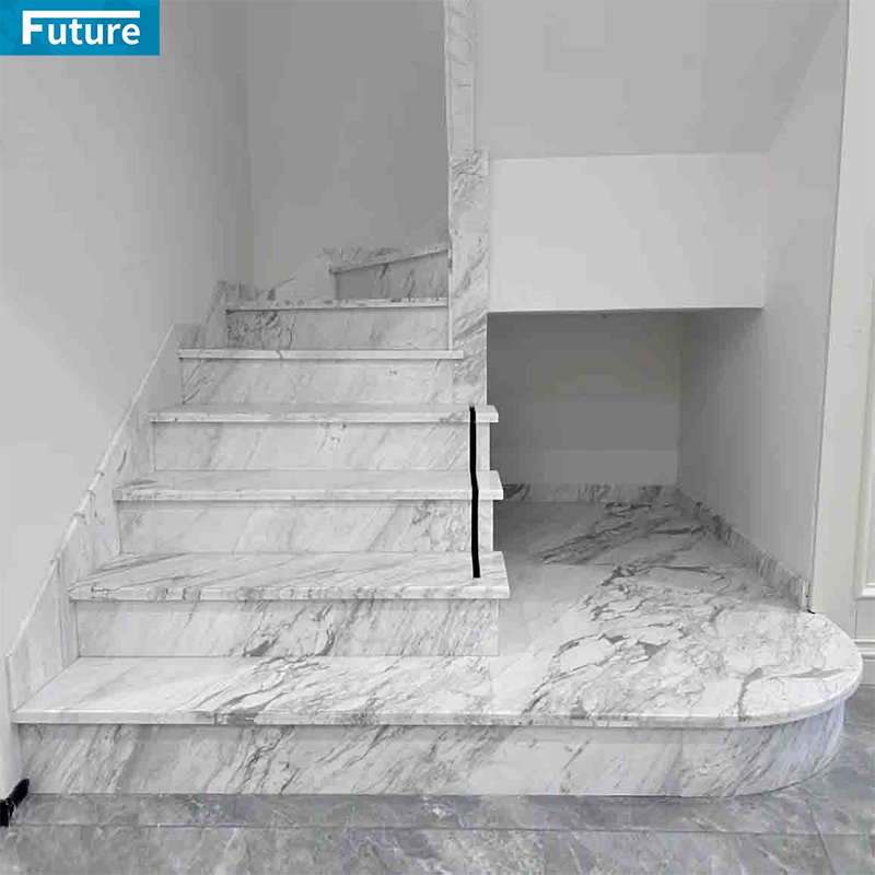 Luxury Natural Stone Customize Black Marble Staircase for Villa Luxury Apartment Mansions Hotel Castle Decroation Projects