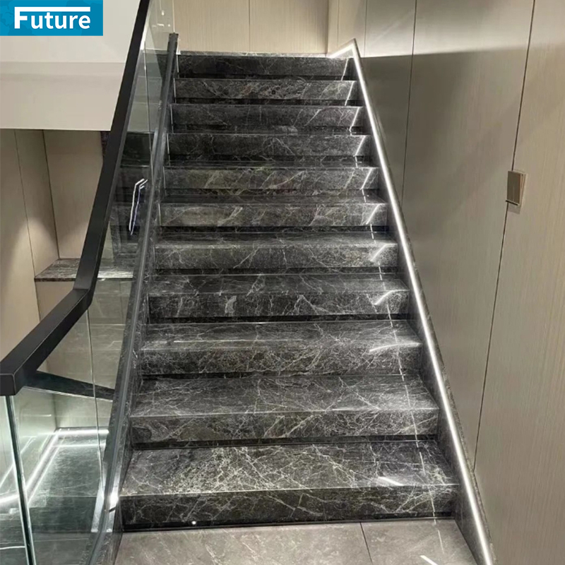 Luxury Style Calacatta Viola Marble TIles for Interior Villa Luxury Apartment Mansions Hotel Castle Decroation Staircase Projects