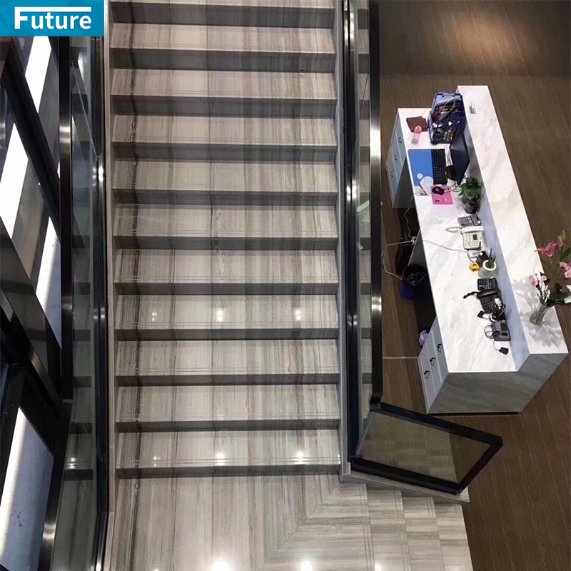 Waterproof Durable Marble Staircase TIles for Interior Villa Luxury Apartment Mansions Hotel Castle Decroation Projects