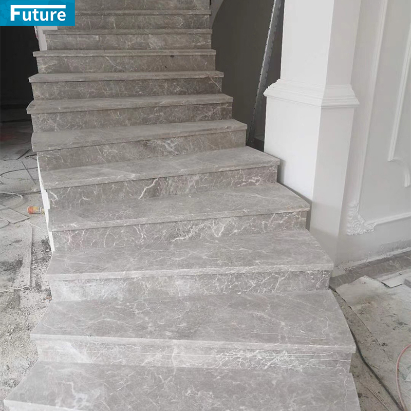 Luxury Golden Marble Staircase TIles for Interior Villa Luxury Apartment Mansions Hotel Castle Decroation Projects