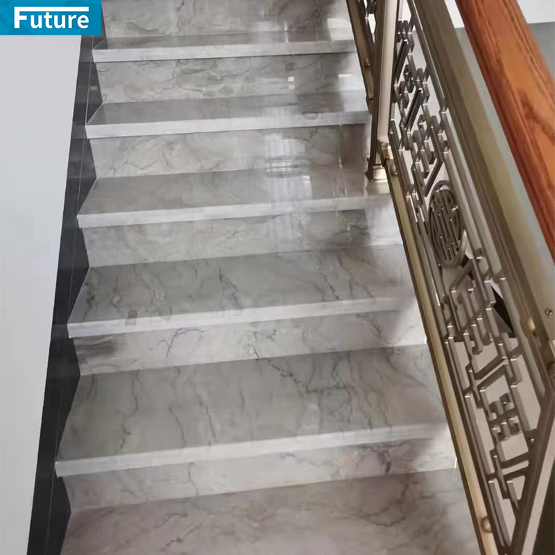 Luxury Nero Black Marble Staircase TIles for Interior Villa Luxury Apartment Mansions Hotel Castle Decroation Projects