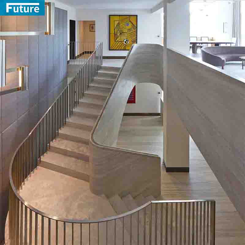 Luxury Style Warm Grey Marble TIles for Interior Villa Luxury Apartment Mansions Hotel Castle Decroation Staircase Projects