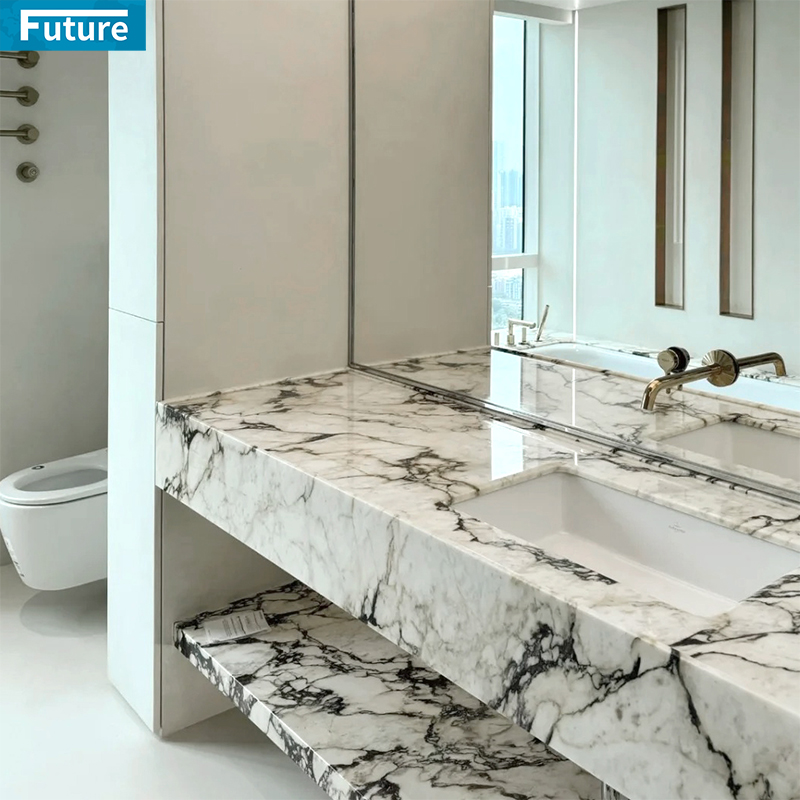 Customize Size Luxury Style Natural Black Marble Stone Wash Basin Sink for Hotel Villa Mansions Shopping Mall Luxury Aapartment Bathroom