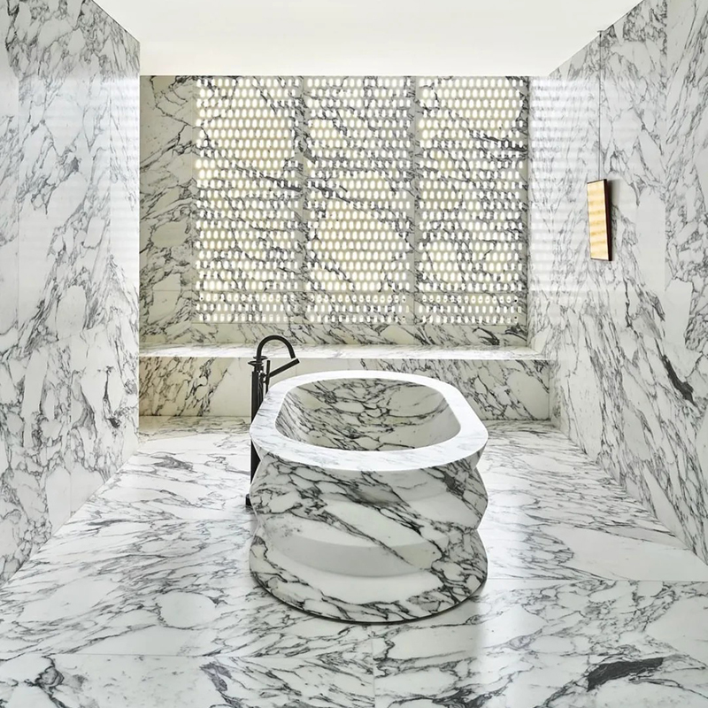 The Allure of Arabescato White Marble: Bold