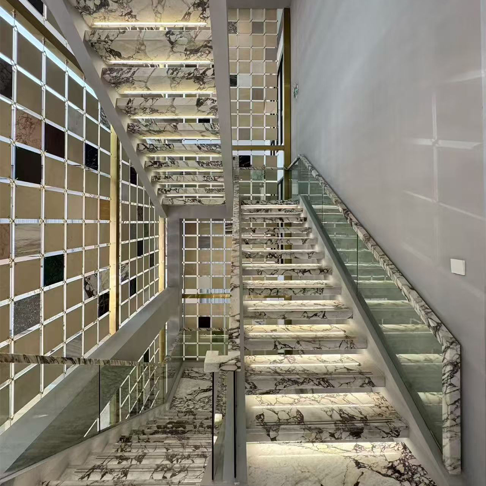Modern Luxury Style Calactta Viola Marble Flor Staircase Kitchen Island Countertop Wall Panel Home Furniture Bathroom Vanity Bathtub Luxury Furniture House Decoration