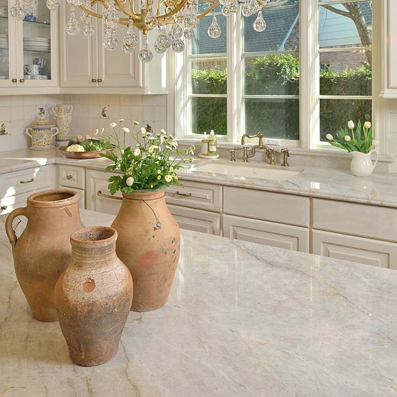 Natural Stone Brazil Taj Mahal Quartzite Marble Slab for Kitchen Countertops Floor Tiles Villa Satircase Wall Background Panel